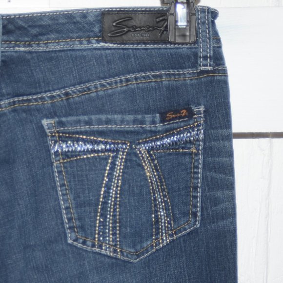 Seven flare womens jeans size 31 R 7687 - Picture 1 of 4